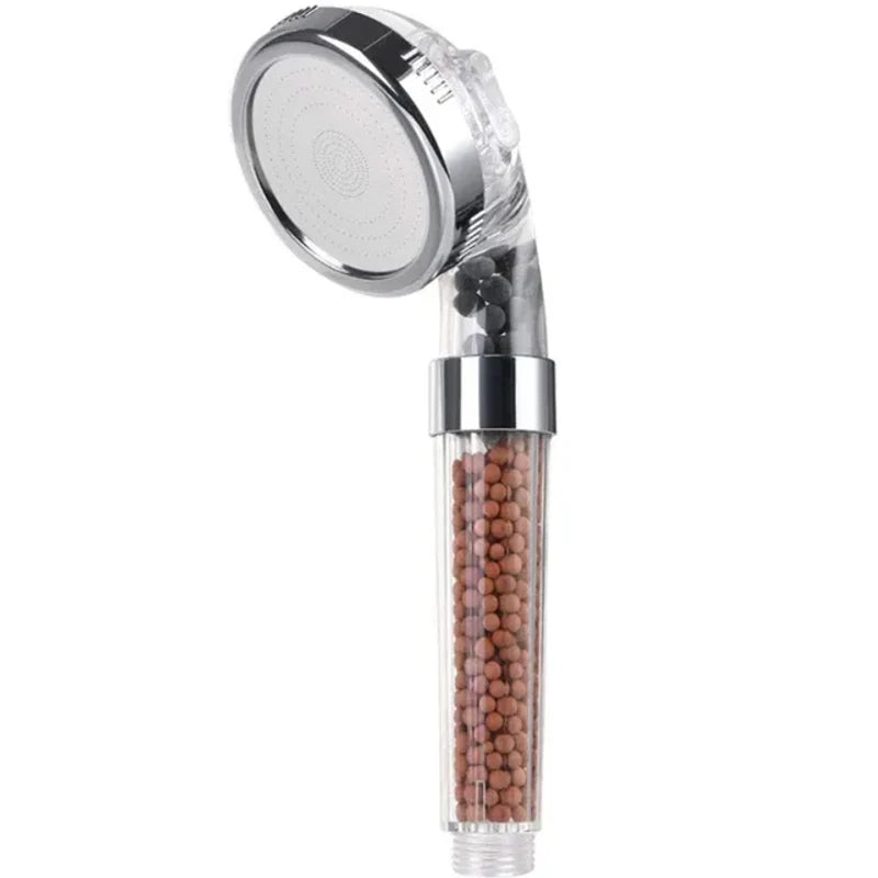 Filtered Shower Head for Hard Water - High Pressure Handheld Showerhead with Mineral Filter, 3 Spray Modes, Water Saving Rainfall Shower Head