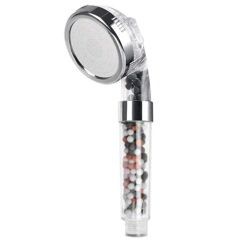 Filtered Shower Head for Hard Water - High Pressure Handheld Showerhead with Mineral Filter, 3 Spray Modes, Water Saving Rainfall Shower Head