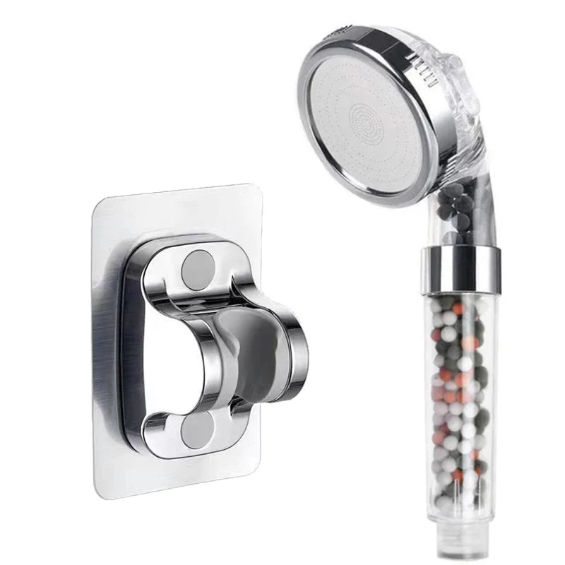Filtered Shower Head for Hard Water - High Pressure Handheld Showerhead with Mineral Filter, 3 Spray Modes, Water Saving Rainfall Shower Head