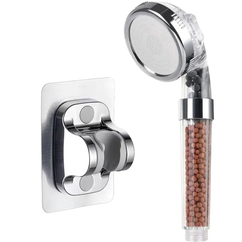 Filtered Shower Head for Hard Water - High Pressure Handheld Showerhead with Mineral Filter, 3 Spray Modes, Water Saving Rainfall Shower Head